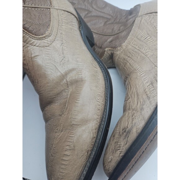 Vintage Laredo 30809 Cowboy Boots Men\'s 9D Textured Leather Pointed Toe Roping main image 7